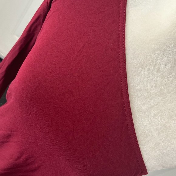 NWT Nasty Gal Maroon One-Shoulder Top Size 10 US 14 UK - Picture 3 of 10